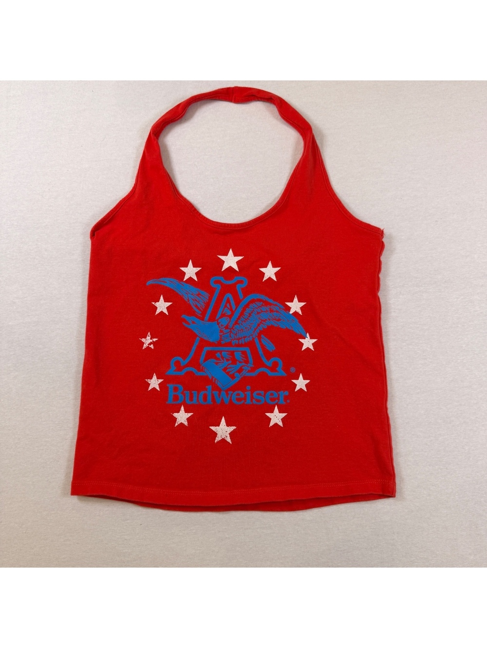Budweiser Red Eagle Graphic Halter Tank Top XL
